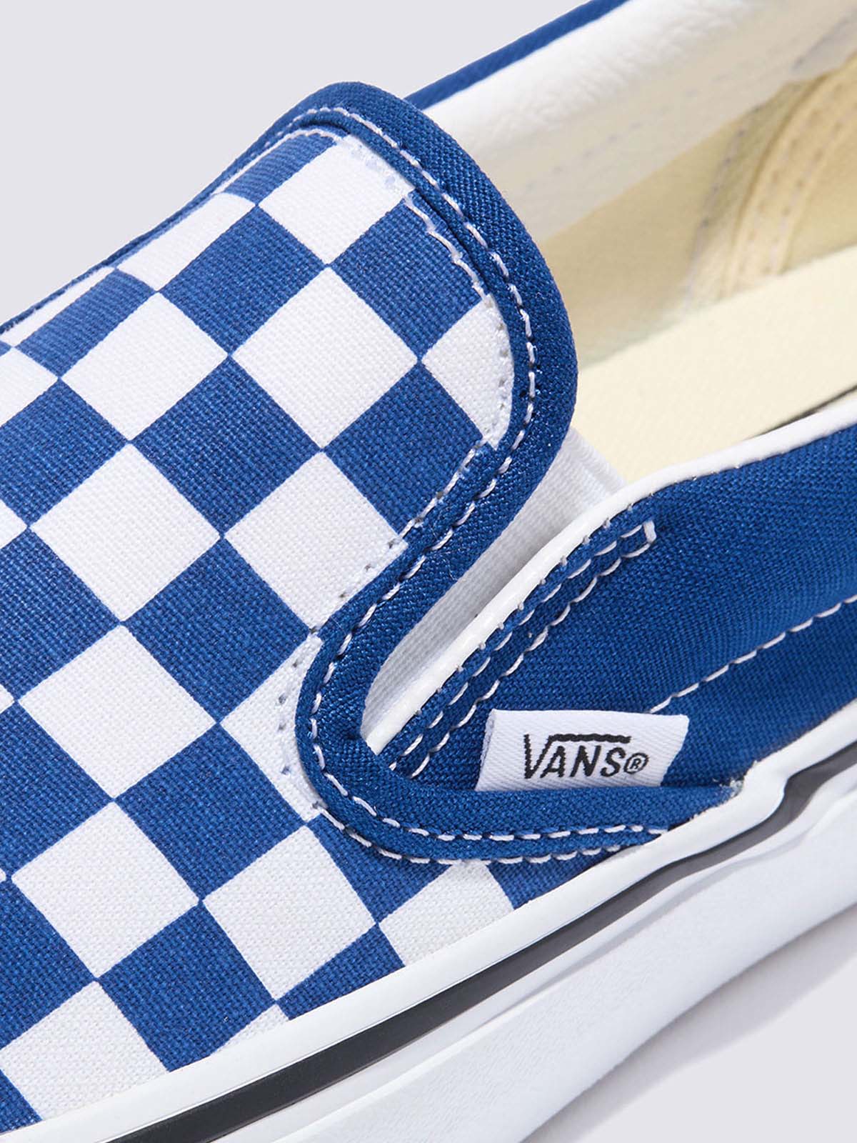 新品！限定！バンズ　クラシック　スリッポン　白ｘブルー　10.5　青　サイドテープ　ラスト１足 クラシック スリッポン| VANS（ヴァンズ）公式ストア