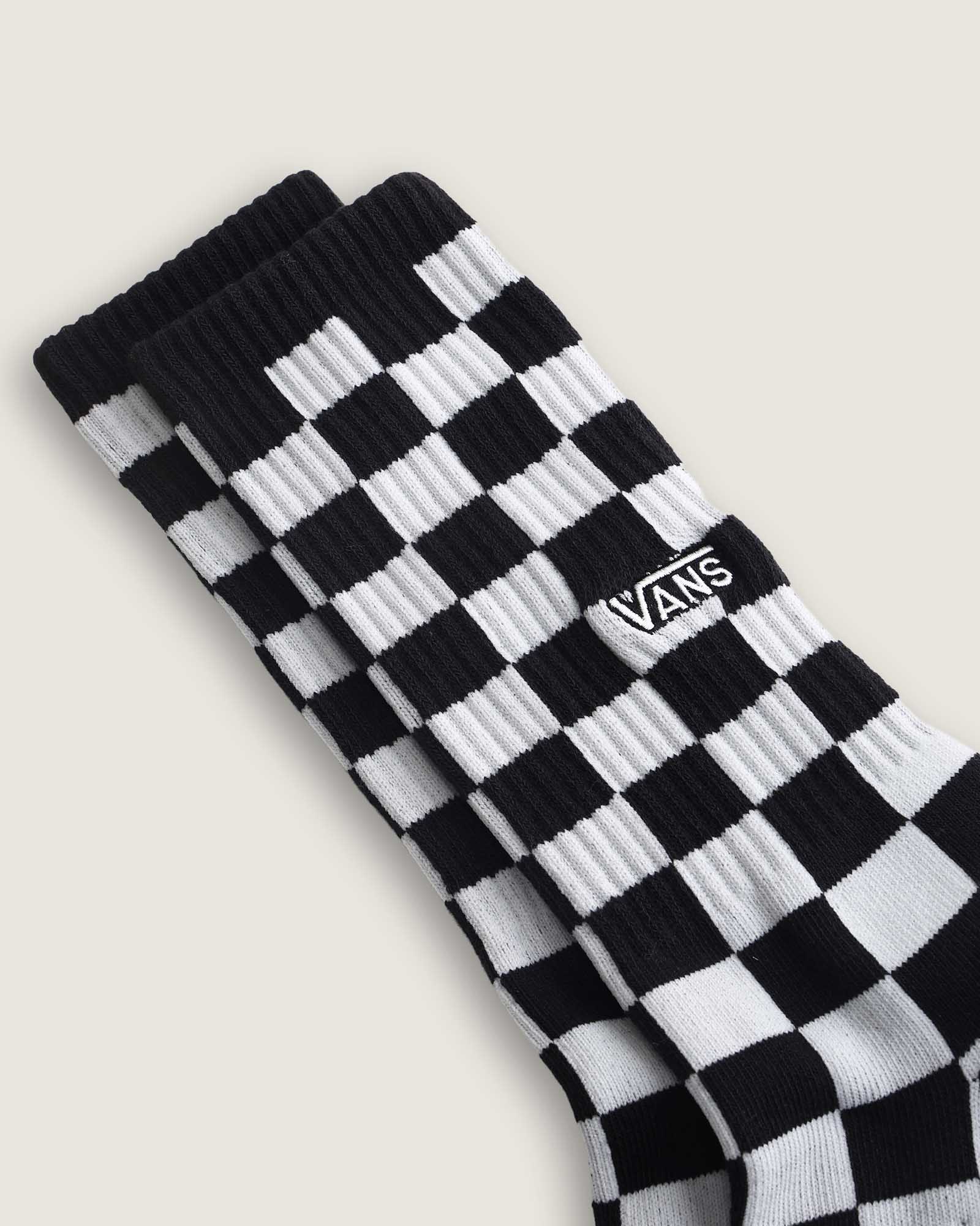 vans 白黒 チェック VANSチェッカーフラッグのスリッポンを古着で