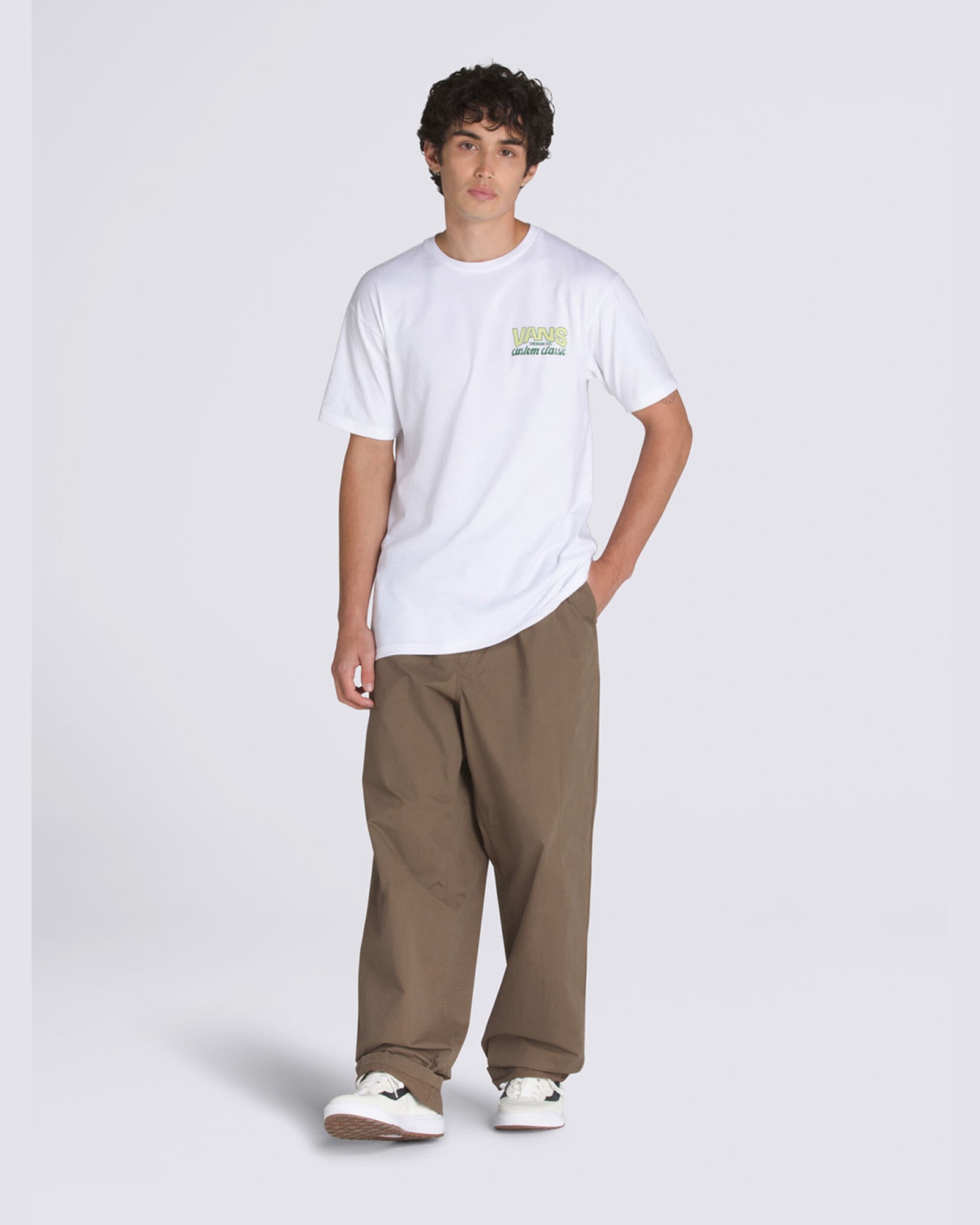 バギーテーパード エラスティック ウエスト パンツ image number 2