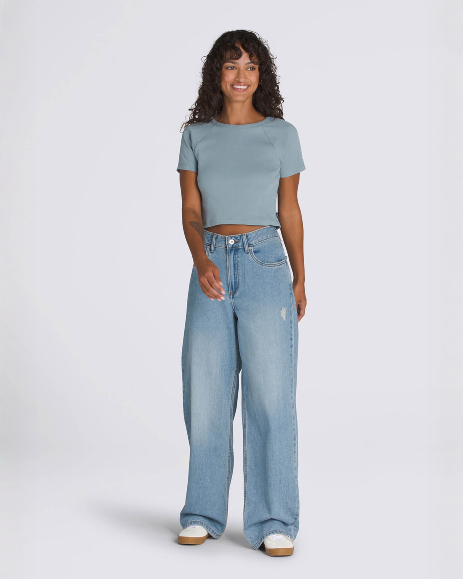 ウィメンズ SIRELLE ディストレスト 5ポケット パドルパンツ image number 2