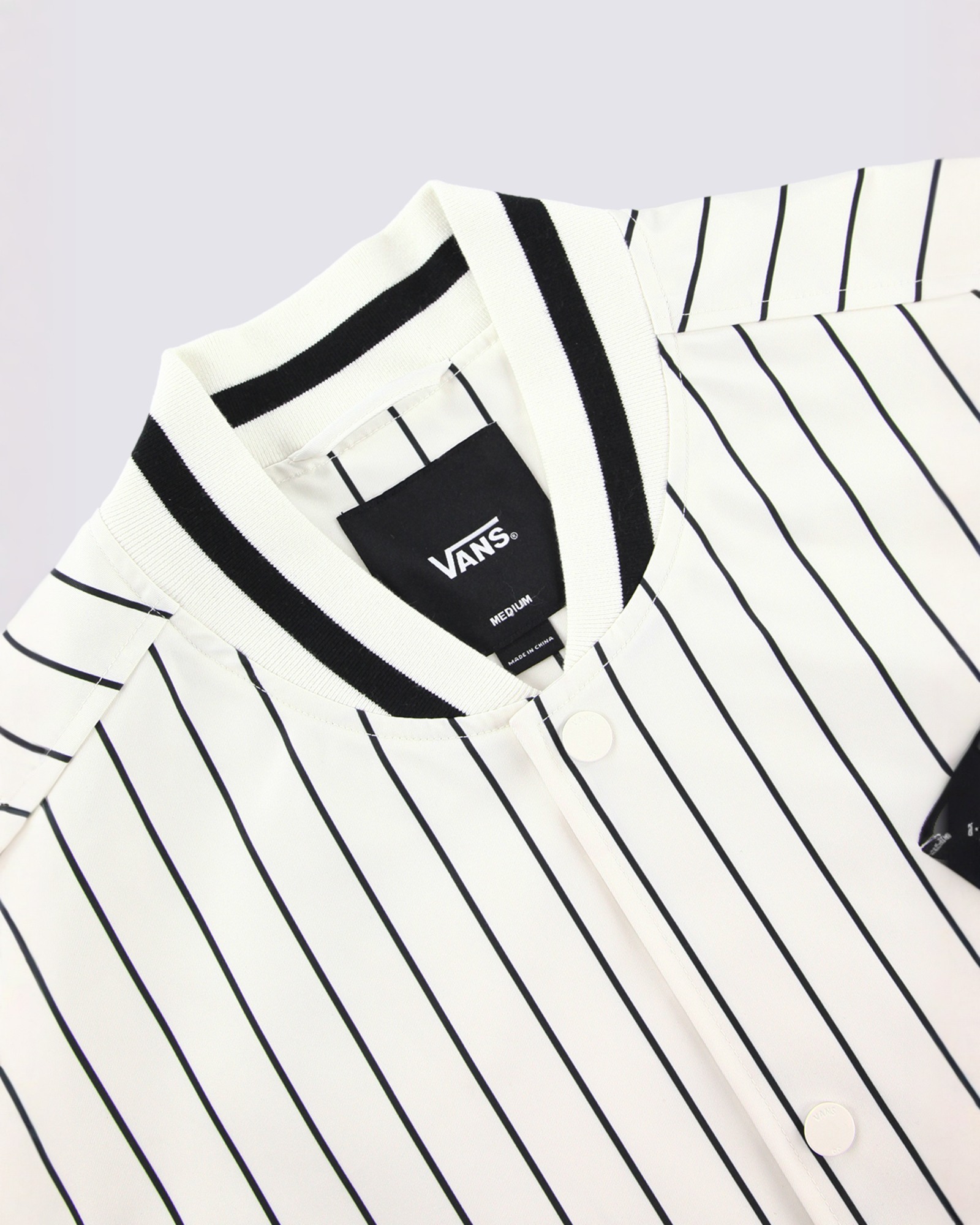 TEAM ストライプ ベースボールジャケット| VANS（ヴァンズ）公式ストア