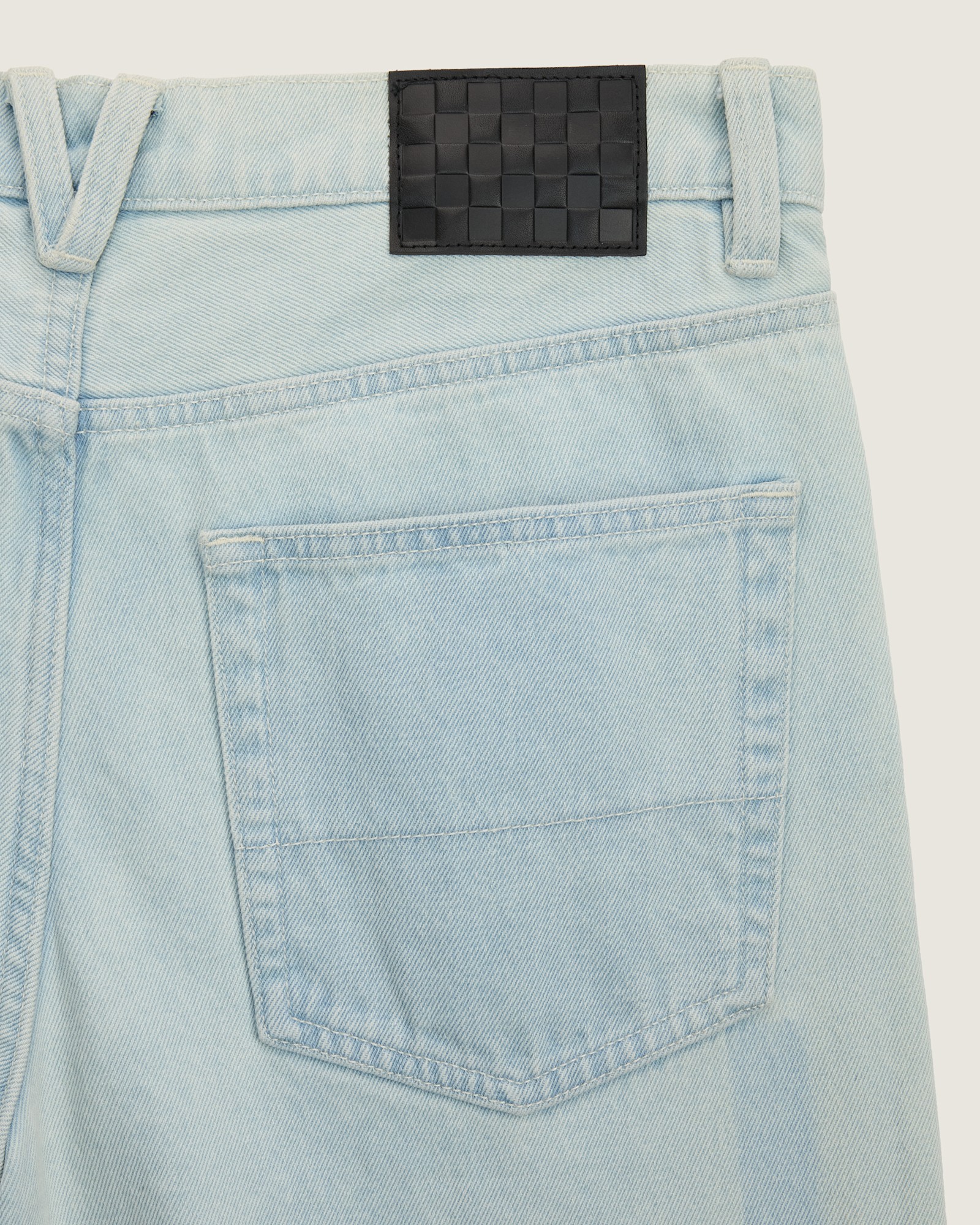 チェック5 ルーズデニムパンツ image number 4