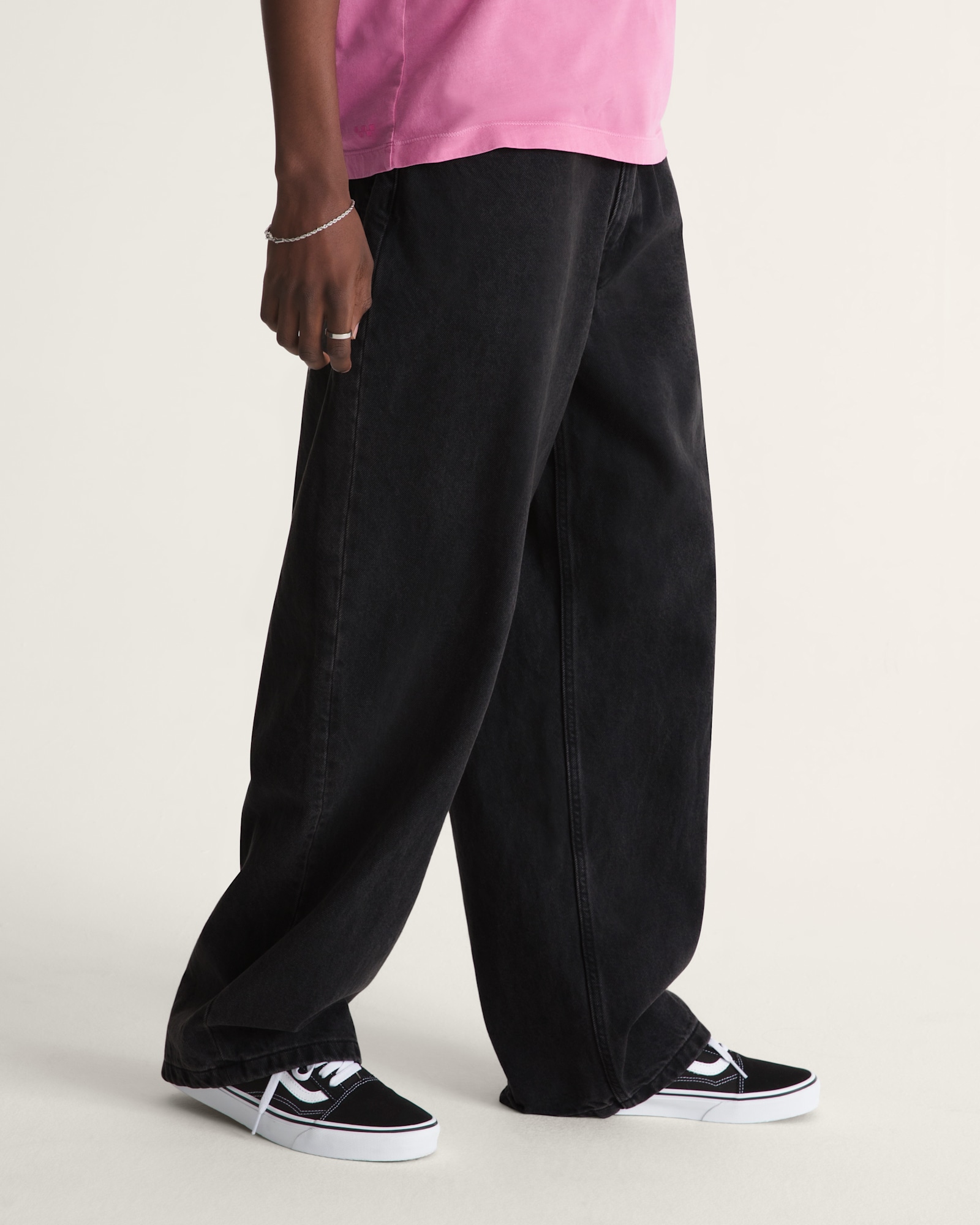 チェック5 バギーデニムパンツ image number 5