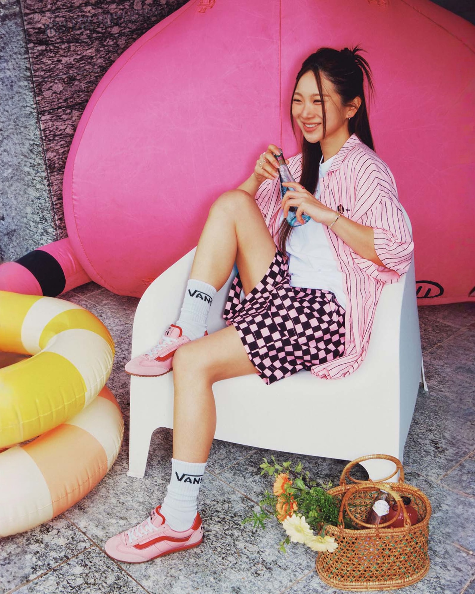 RIROO ウィメンズ DOG チェッカーショーツ image number 5