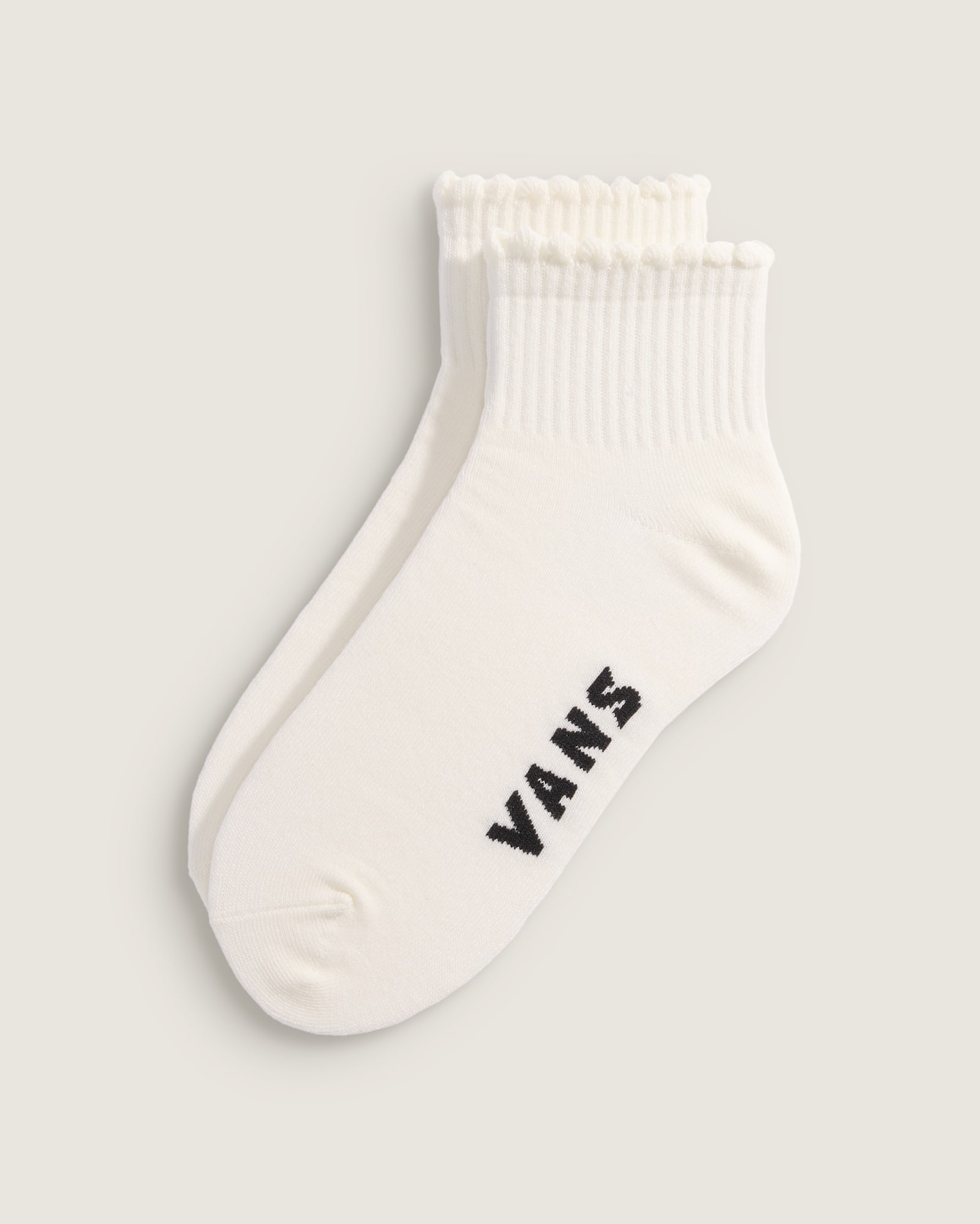 スキャロップ クォータークルーソックス image number 0