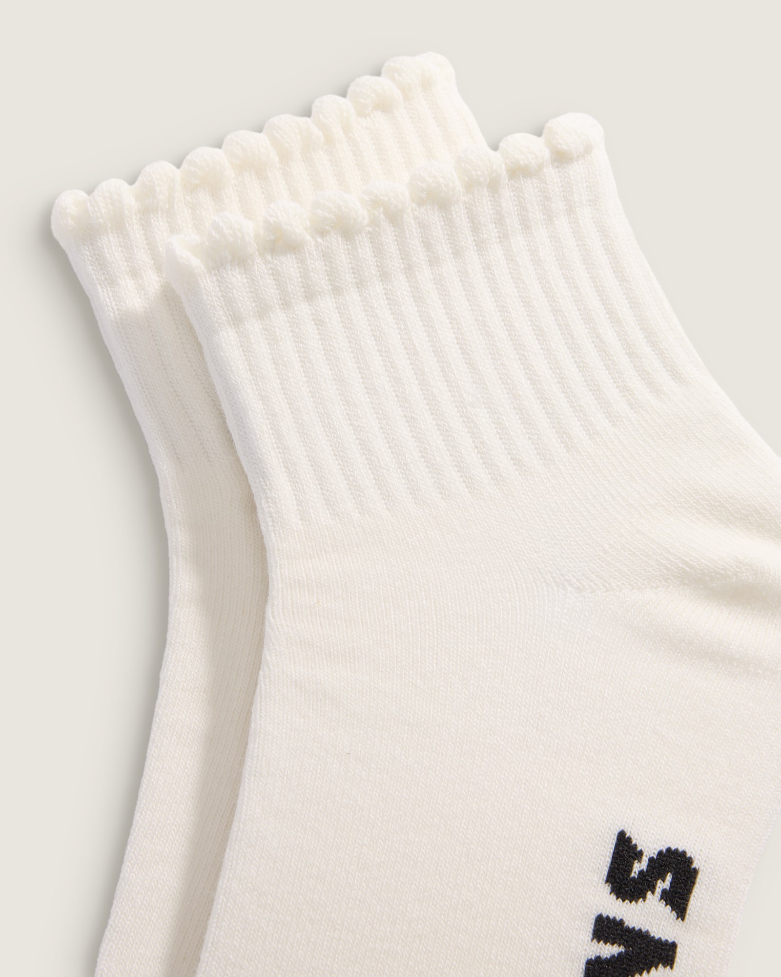 スキャロップ クォータークルーソックス image number 2