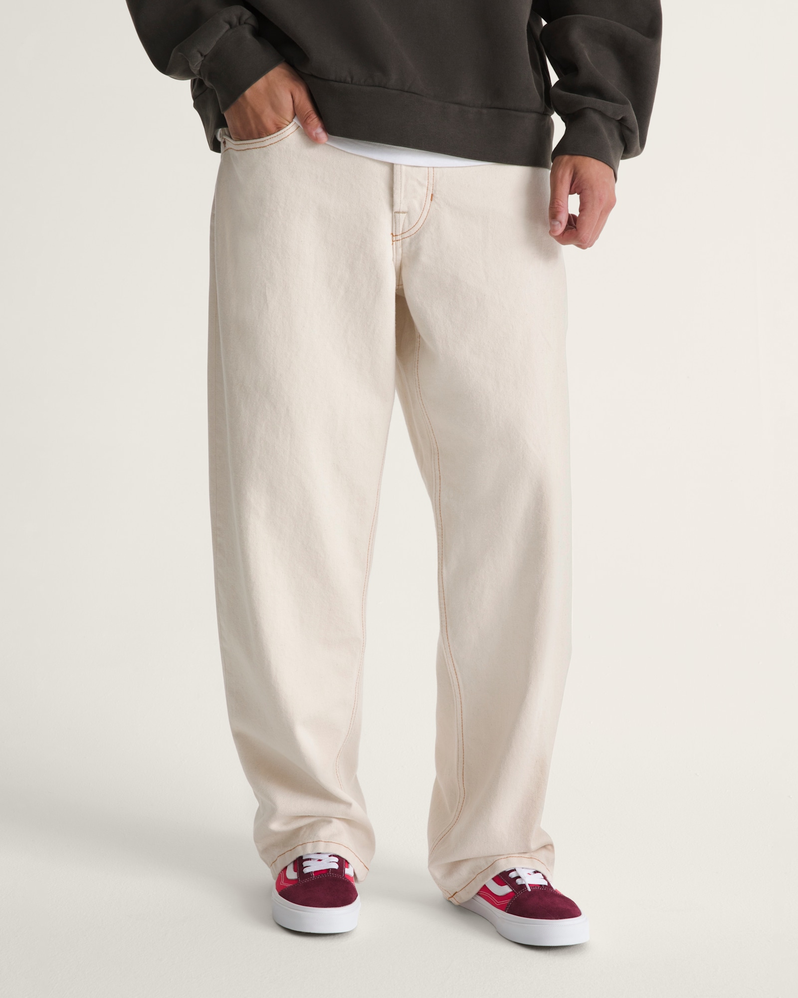 PREMIUM チェック5 ルーズデニムパンツ image number 0