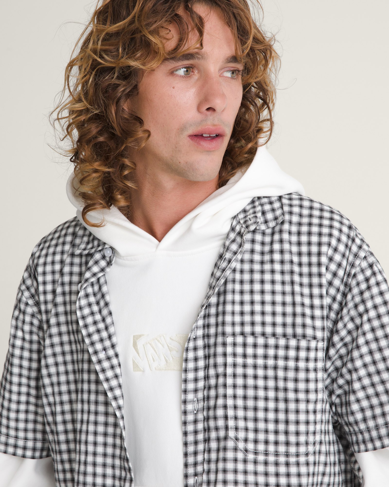 LARKSPUR ミニプレイドシャツ image number 3