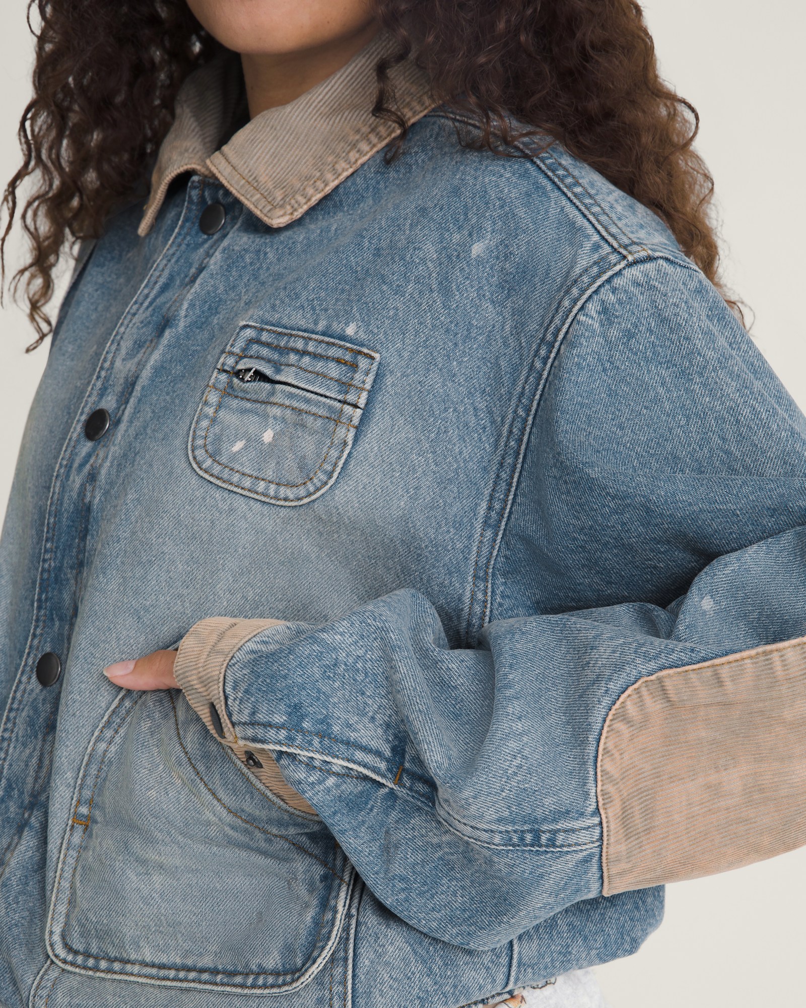 【10月22日発売】VANSZA デニム ハンティングジャケット image number 5