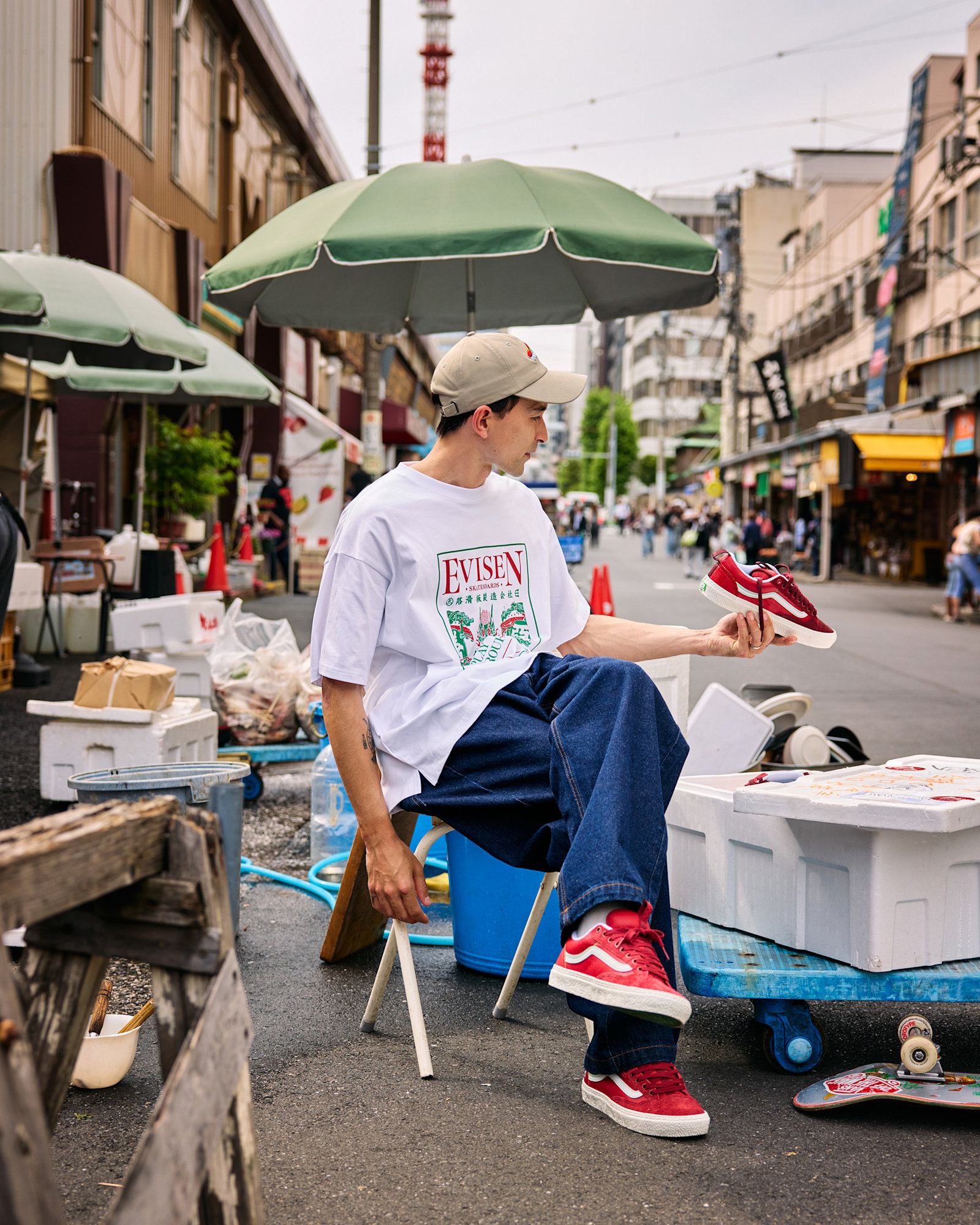 【抽選販売中】Vans x Evisen Skateboards スケート オールドスクール 36+