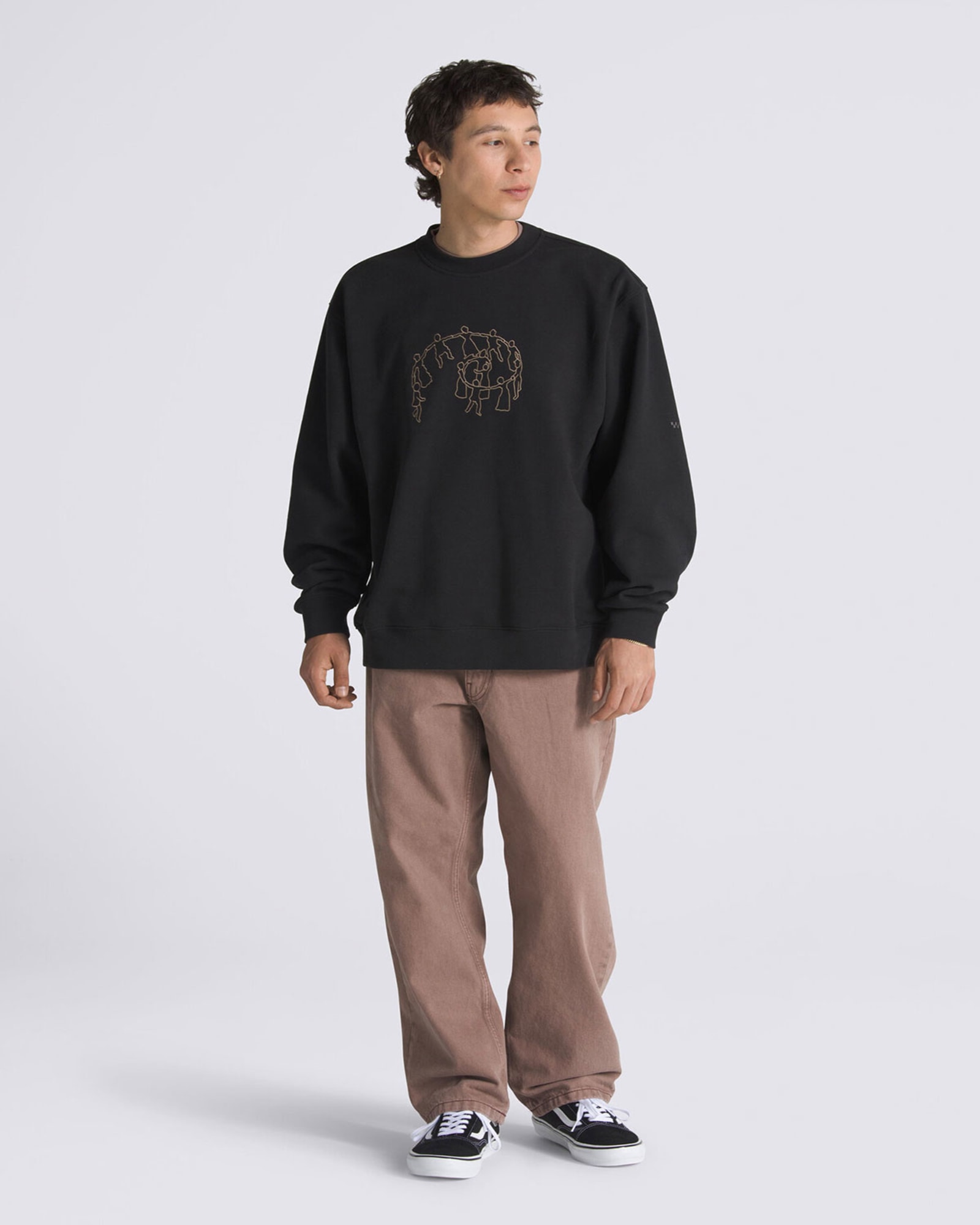 スケート チェック5 ルーズデニムパンツ
