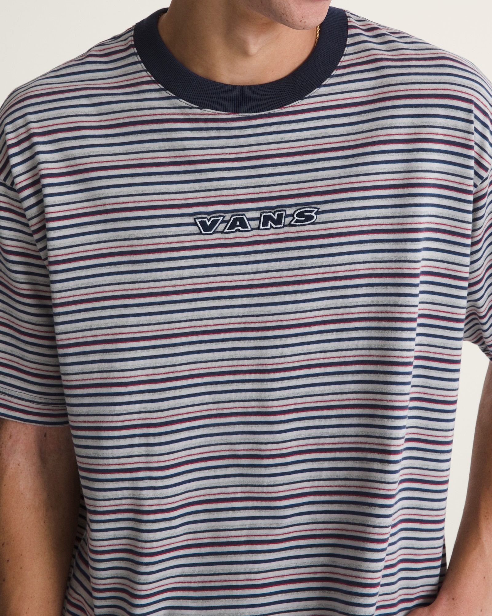 CAMERON ストライプ ニットTシャツ