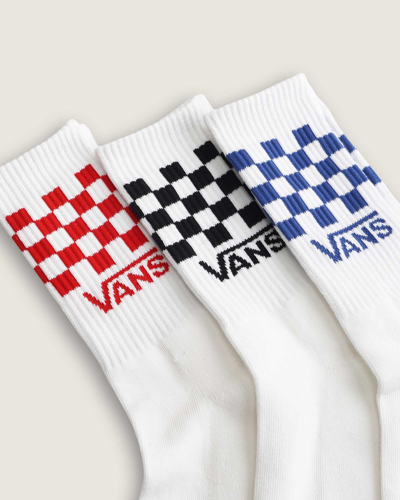 クラシックチェック クルーソックス（3足）