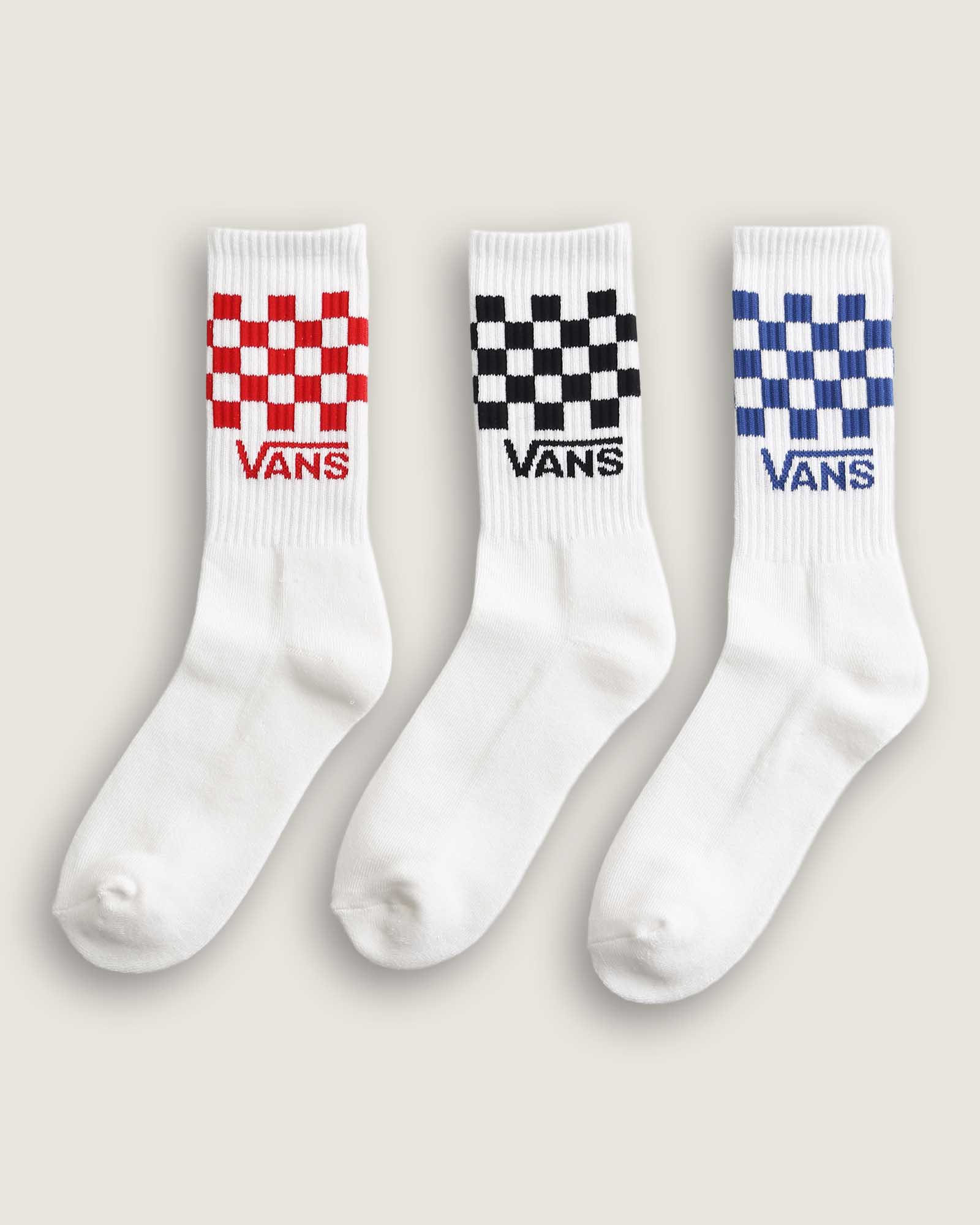 クラシックチェック クルーソックス（3足）
