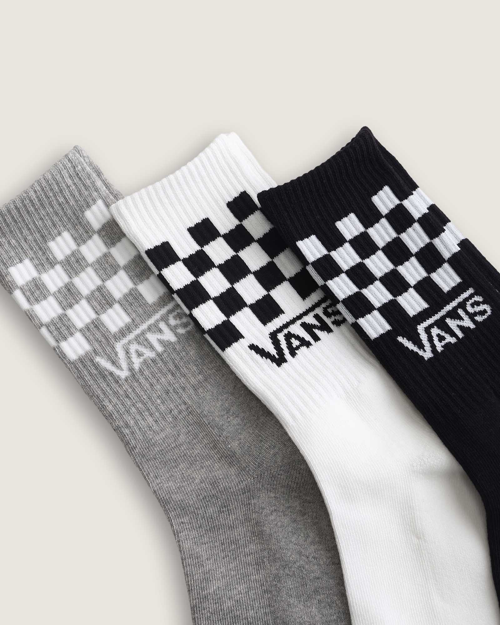 クラシックチェック クルーソックス（3足）