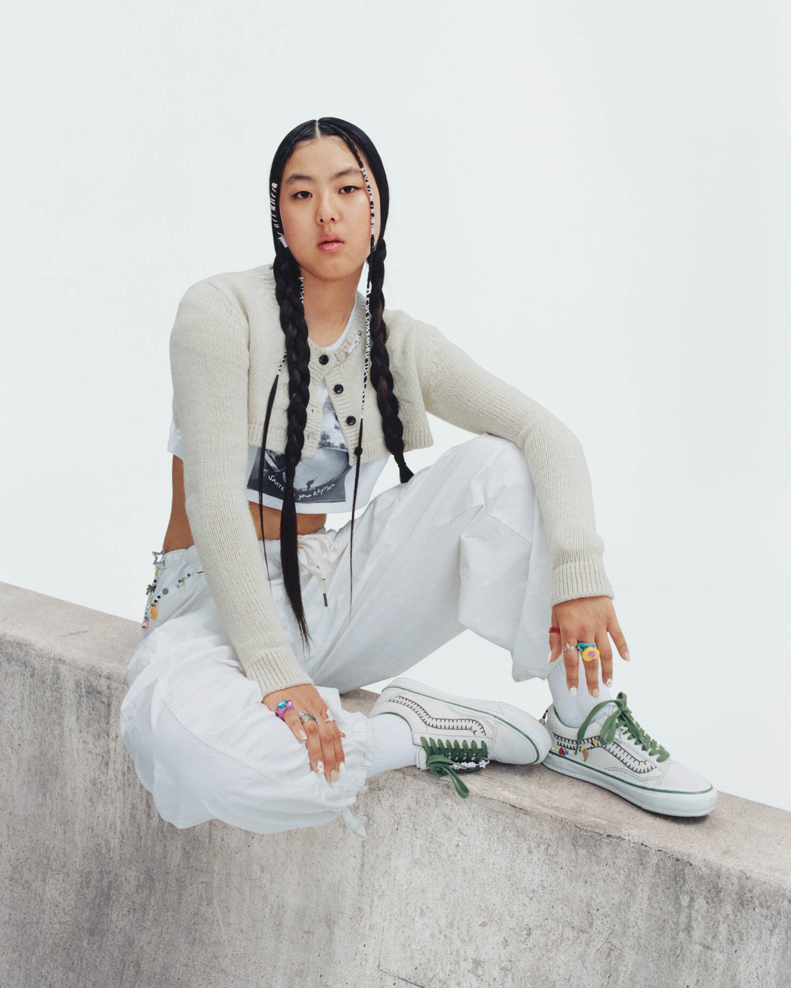 RHYTHM リラックス クロップド Tシャツ