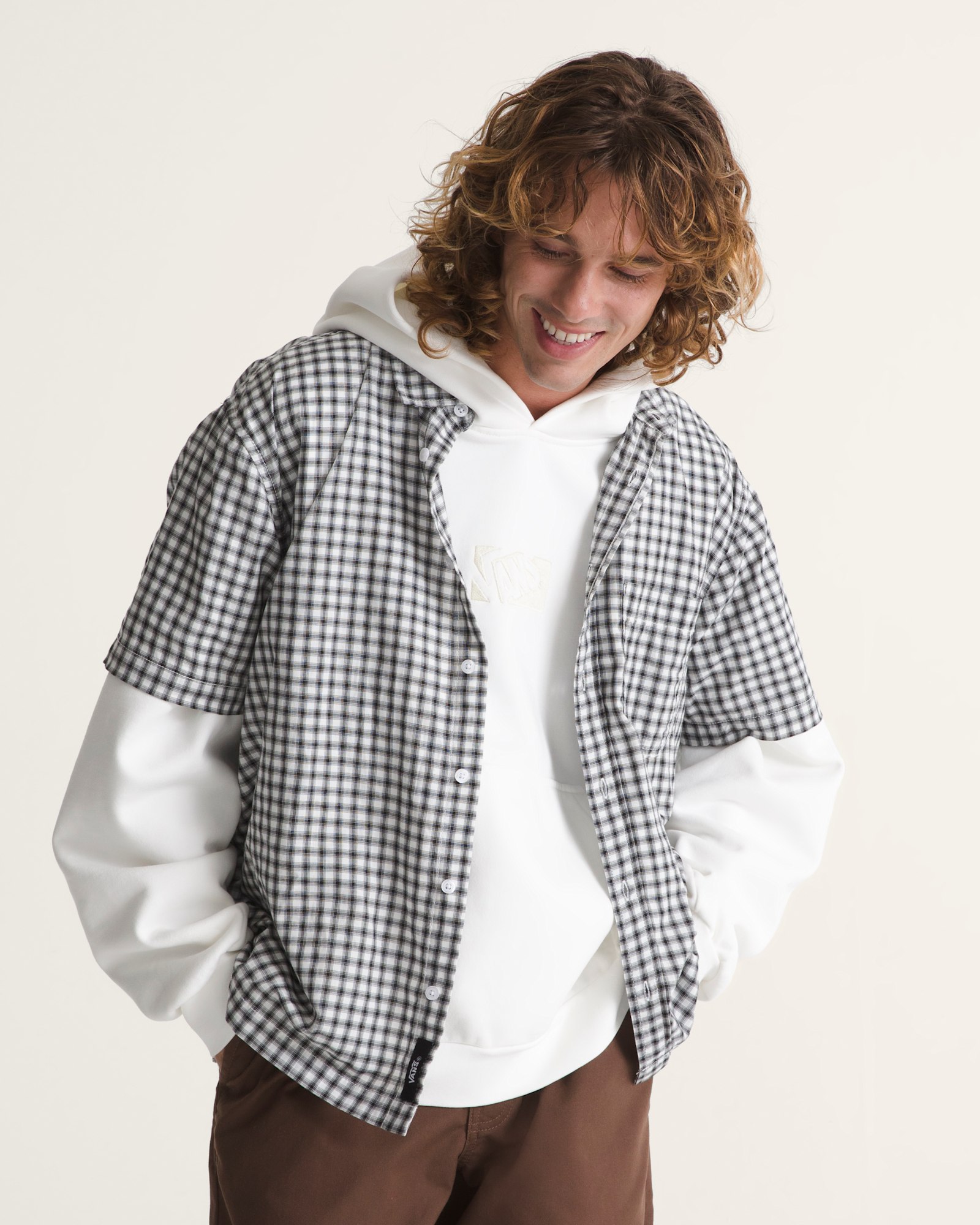 LARKSPUR ミニプレイドシャツ