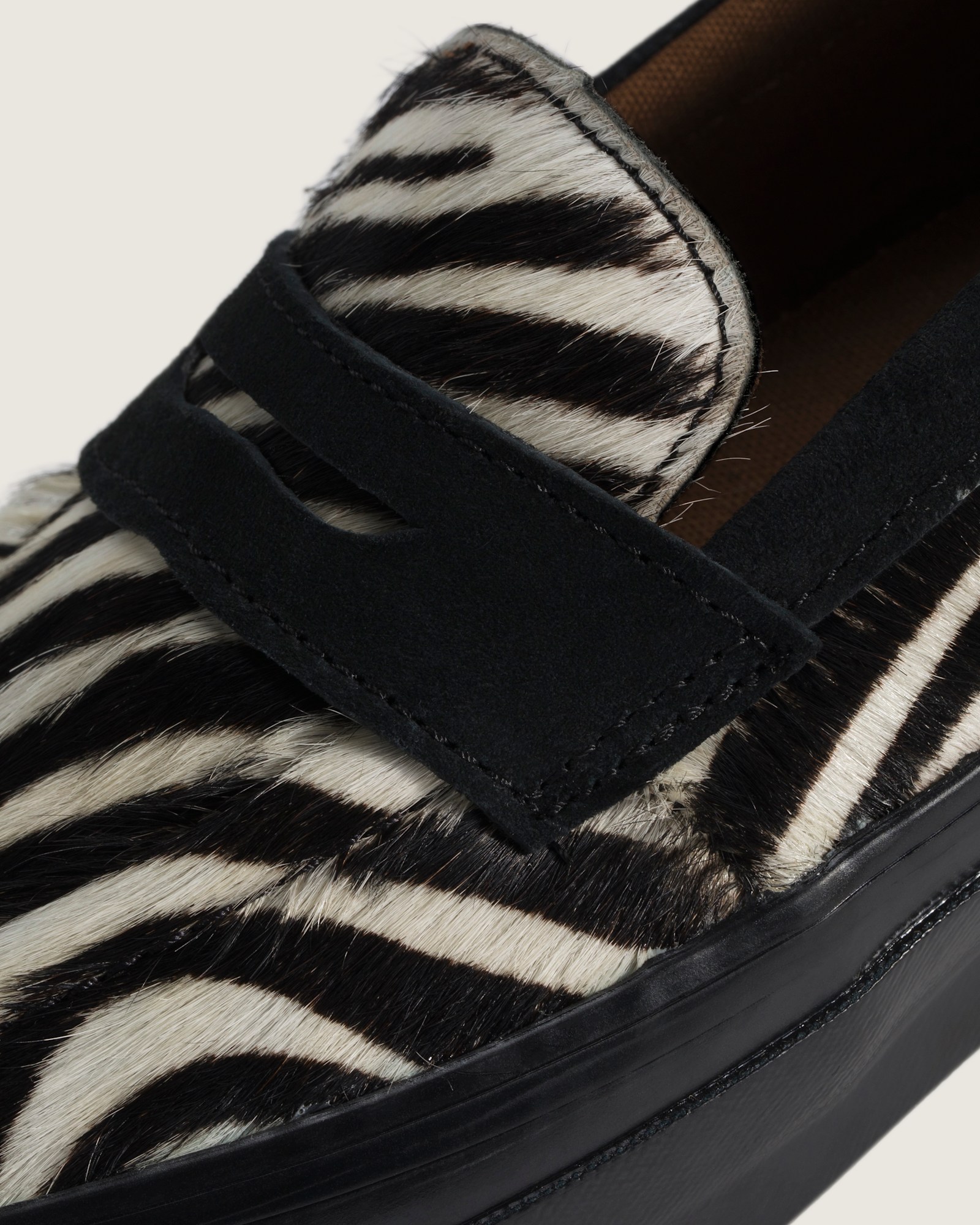 PREMIUM ローファー 53 ヘアオンレザー