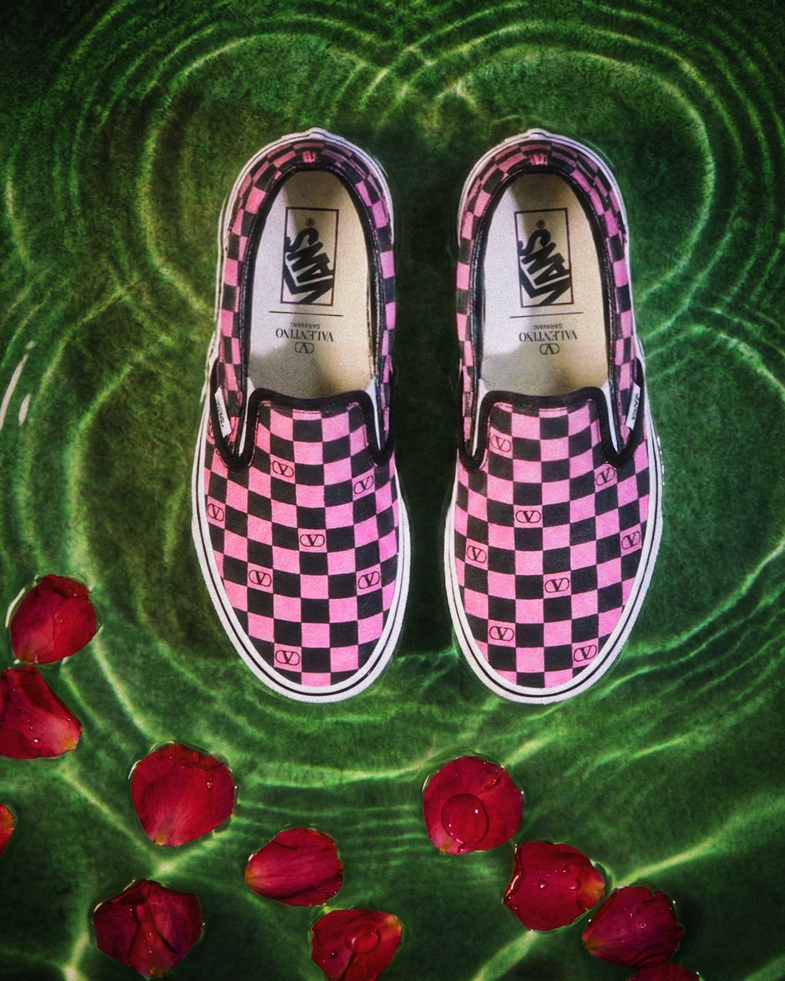 Valentino Garavani and Vans クラシック スリッポン