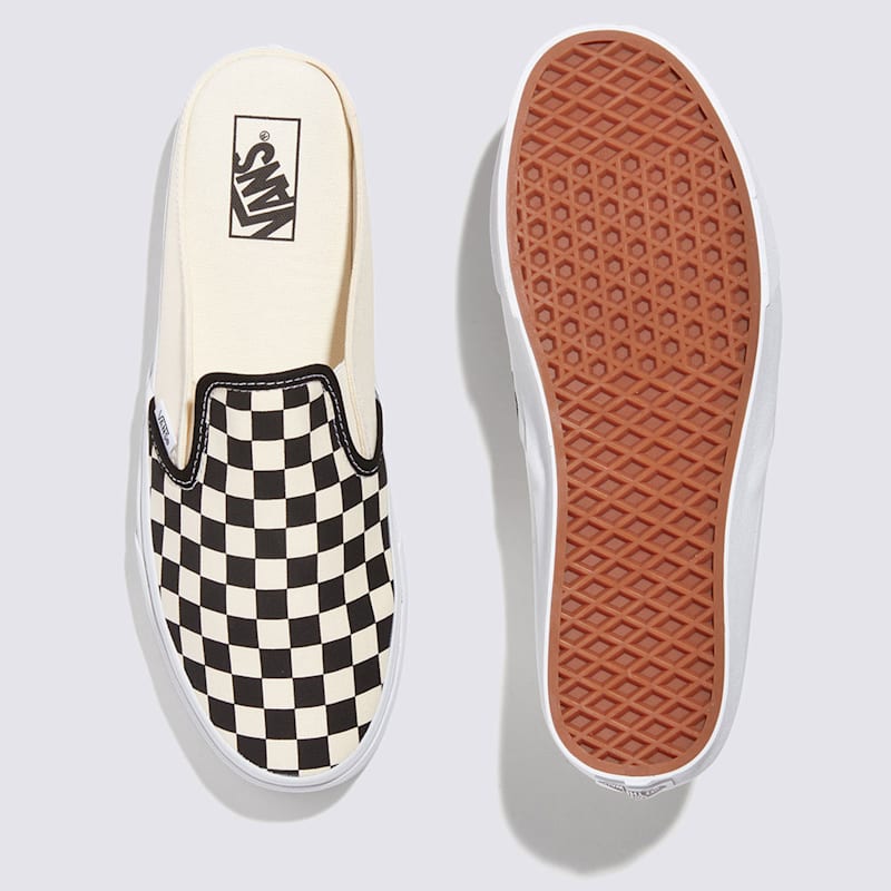 클래식 슬립온 뮬 체커보드