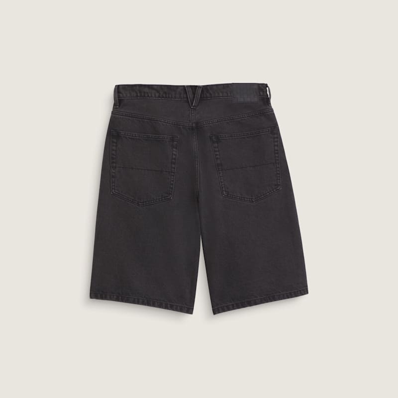 체크-5 배기 데님 쇼츠