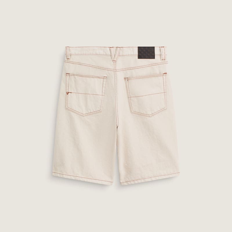 체크-5 배기 데님 쇼츠