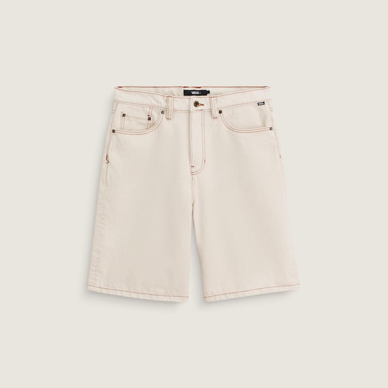 체크-5 배기 데님 쇼츠