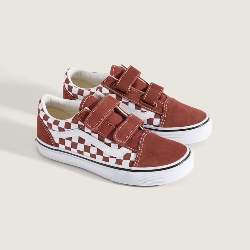 키즈 올드스쿨 벨크로 컬러 띠어리 체커보드