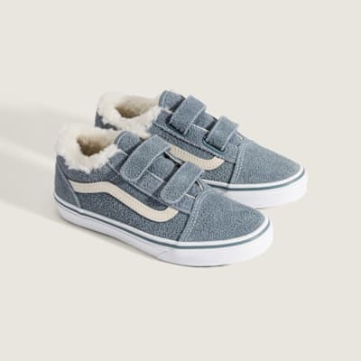 키즈 올드스쿨 벨크로 스웨이드 파일 플리스