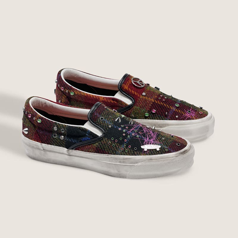 Vans x Harris Tweed 반스 프리미엄 클래식 슬립온 98