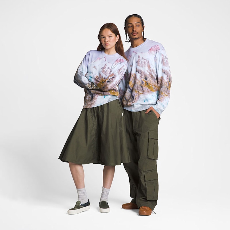 반스 프리미엄 프린티드 니트 스웨터