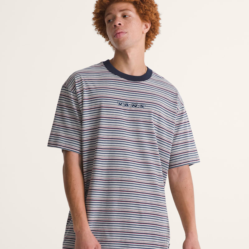 카메론 스트라이프 반소매 니트