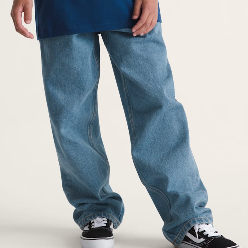 보이 체크-5 루즈 데님 팬츠