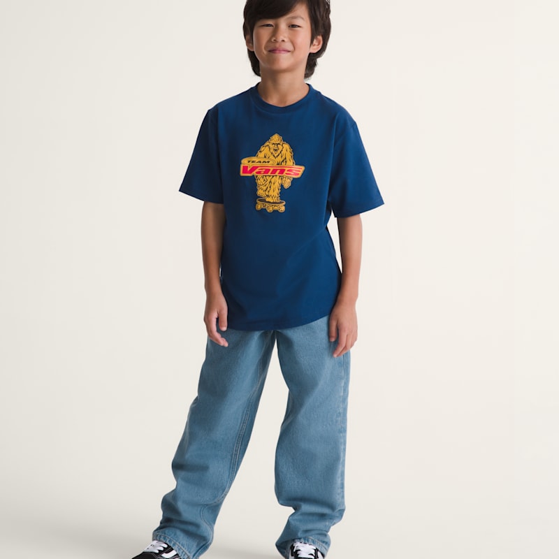 보이 체크-5 루즈 데님 팬츠