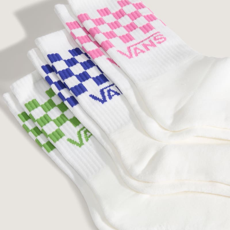 클래식 체크 크루 삭스