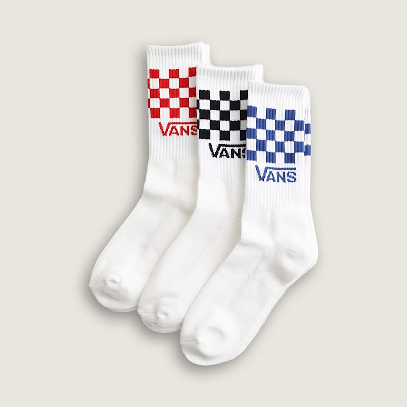 클래식 체크 크루 삭스