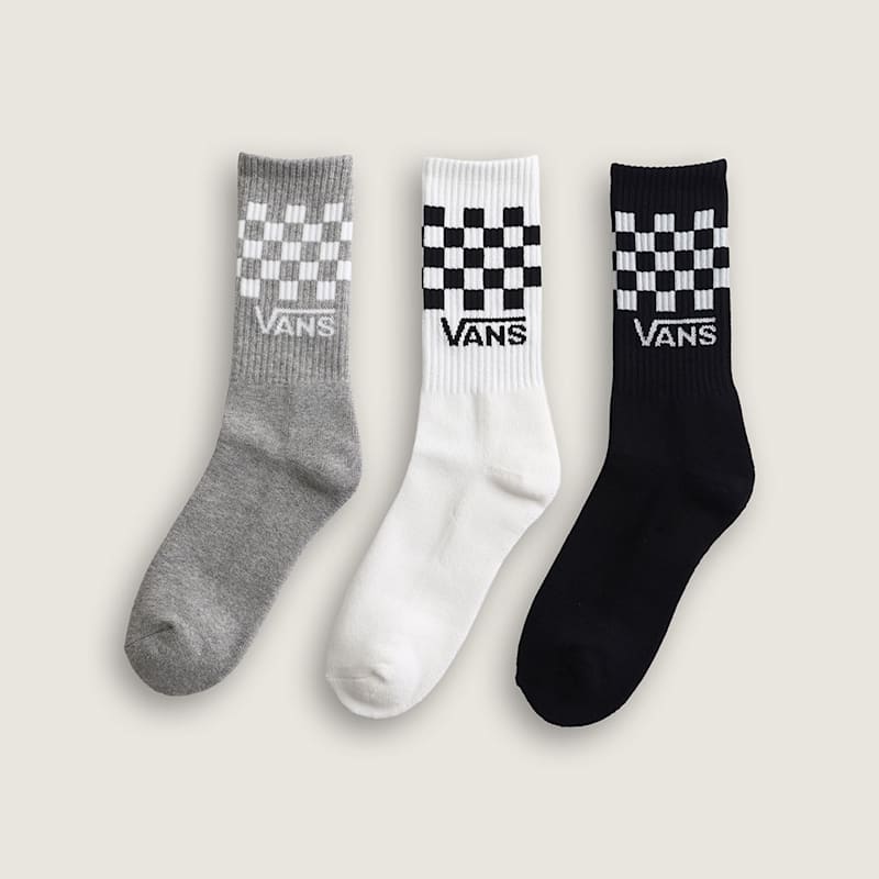 클래식 체크 크루 삭스