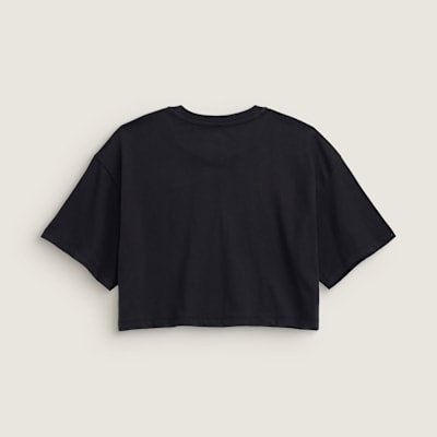 클래식 스크립트 크롭 반소매 티셔츠