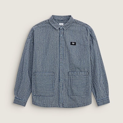 스트라이프 긴소매 셔츠