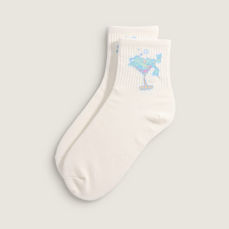 반스 아트 하프 크루 삭스