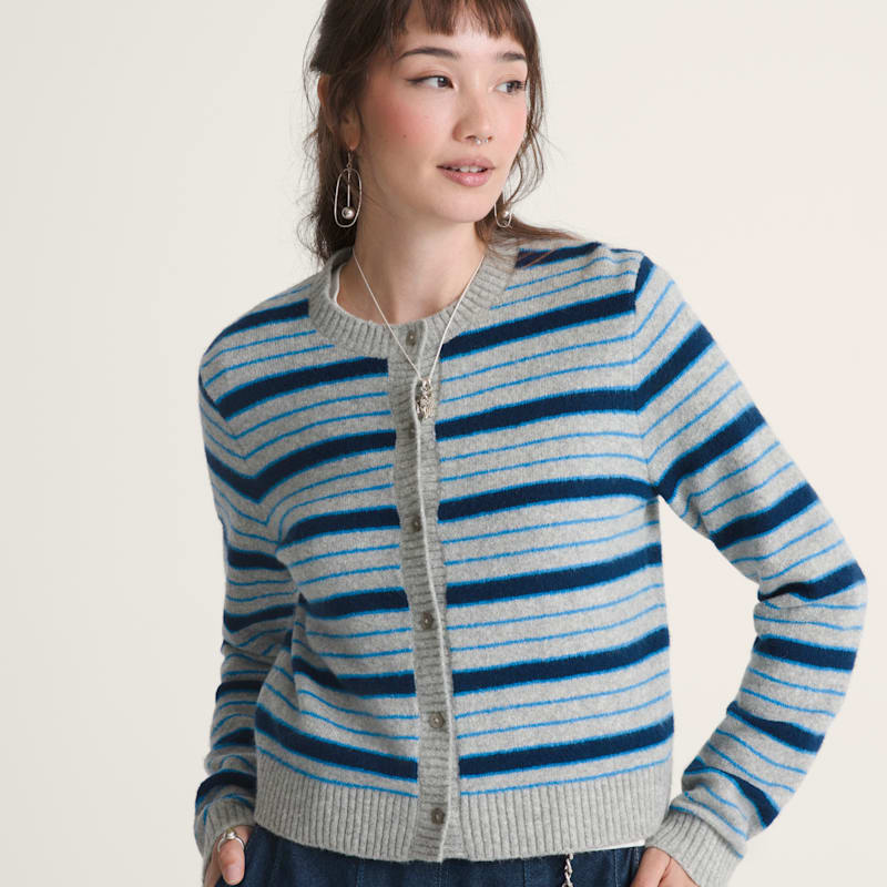 반스 프리미엄 돌리 스트라이프 카디건