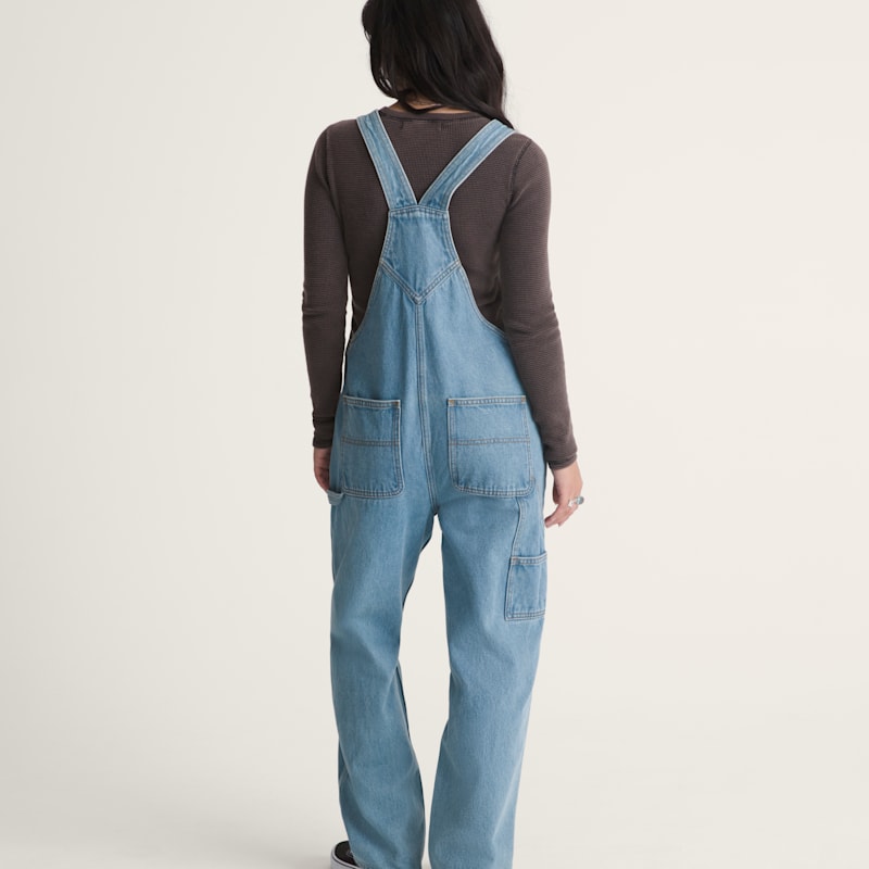 초어 데님 오버롤